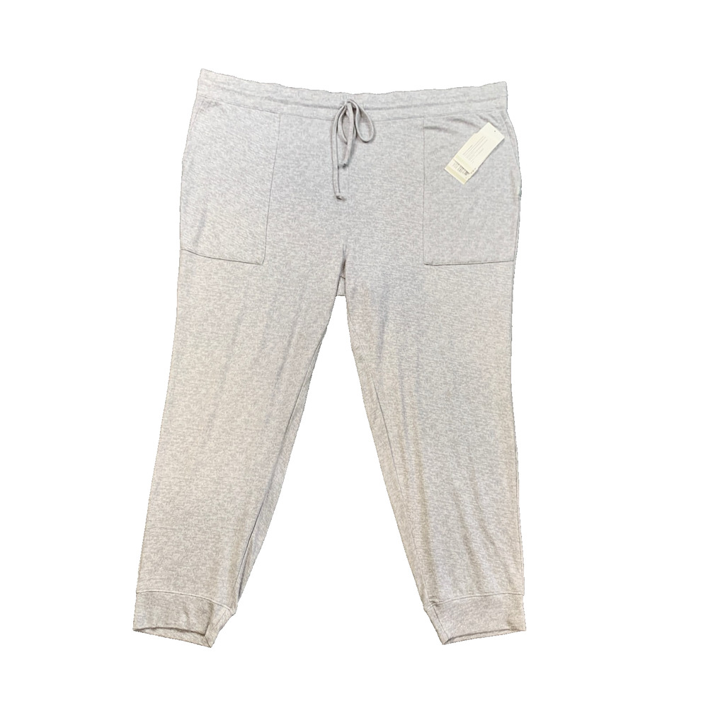 Softies Joggers Mens 2X/3X Big Heather Gray Ultra Dream Soft Sleep Sweatpants